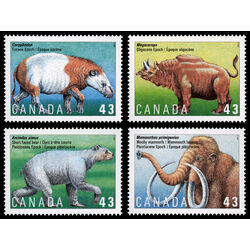 canada stamp 1529 32 prehistoric life in canada 4 1994