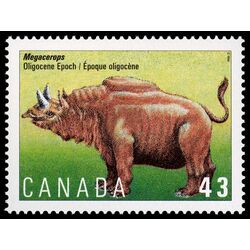 canada stamp 1530 megacerops oligocene epoch 43 1994