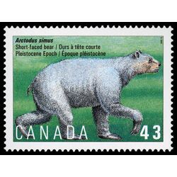 canada stamp 1531 arctodus simus pleistocene epoch 43 1994
