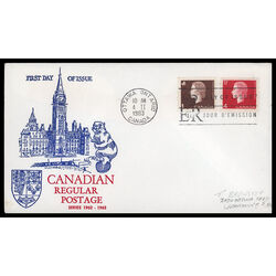 canada stamp 401 404 fdc queen elizabeth ii 1963 FDC COMBO 007