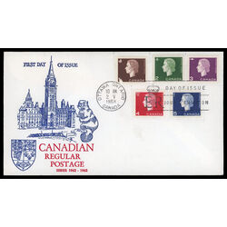 canada stamp 401 404 fdc queen elizabeth ii 1963