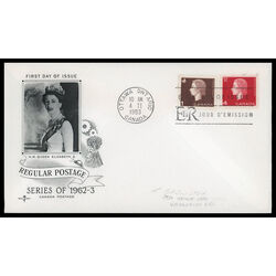 canada stamp 401 404 fdc queen elizabeth ii 1963 FDC COMBO 012