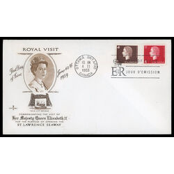 canada stamp 401 404 fdc queen elizabeth ii 1963 FDC COMBO 013