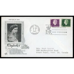canada stamp 401 404 fdc queen elizabeth ii 1963 FDC COMBO 015