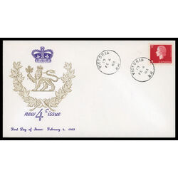 canada stamp 404 queen elizabeth ii 4 1963 FDC PC 014