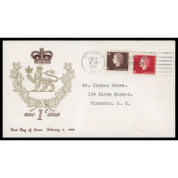 canada stamp 401 404 fdc queen elizabeth ii 1963 FDC COMBO 017