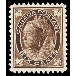 canada stamp 71 queen victoria 6 1897 M VF 051