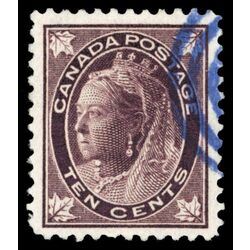 canada stamp 73 queen victoria 10 1897 U XF 034
