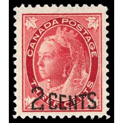 canada stamp 87 queen victoria 1899 M VFNH 018