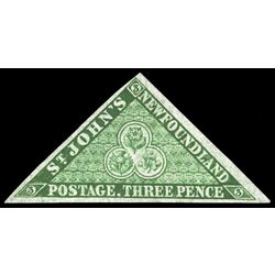 newfoundland stamp 11a pence second issue 3d 1860 M VFNG 022