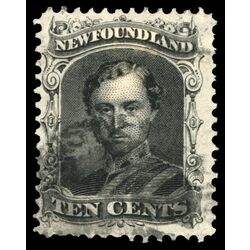 newfoundland stamp 27a prince albert 10 1866 U F VF 011