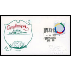 canada stamp 1146 quebec summit symbol 36 1987 FDC PC 003