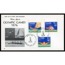 canada stamp b semi postal b4 6 fdc water sports 1975 FDC COMBO 007