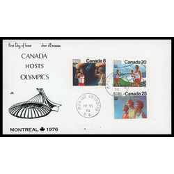 canada stamp 681 3 fdc olympic ceremonies 1976 FDC COMBO 005