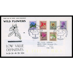 canada stamp 705 11 fdc floral definitives 1977 FDC PC 005