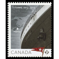 canada stamp 2531 bow of titanic map of halifax nova scotia 2012