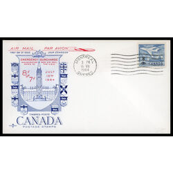 canada stamp 430 jet plane ottawa 1964 FDC 006