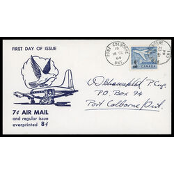canada stamp 430 jet plane ottawa 1964 FDC PC 011