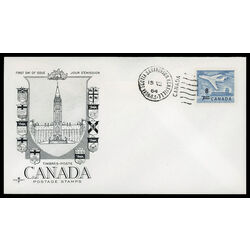 canada stamp 430 jet plane ottawa 1964 FDC PC 015