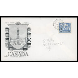 canada stamp 430 jet plane ottawa 1964 FDC PC 016