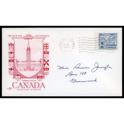 canada stamp 430 jet plane ottawa 1964 FDC PC 018