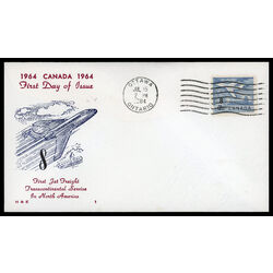canada stamp 430 jet plane ottawa 1964 FDC PC 021