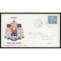 canada stamp 430 jet plane ottawa 1964 FDC PC 025