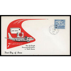 canada stamp 430 jet plane ottawa 1964 FDC PC 026