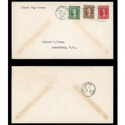 canada stamp 231 3 fdc king george vi 1937 FDC COMBO 028