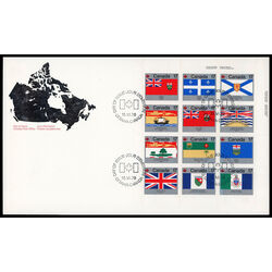 canada stamp 832a provincial and territorial flags 1979 FDC UR