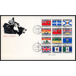 canada stamp 832a provincial and territorial flags 1979 FDC LL
