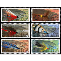 canada stamp 1715 20 fishing flies 1998