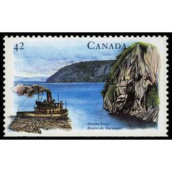 canada stamp 1410 ottawa river on qc border 42 1992