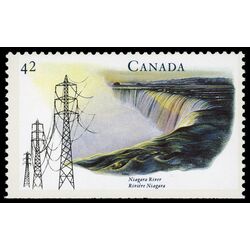 canada stamp 1411 niagara river on 42 1992