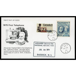 canada stamp 641 telephones 8 1974 FDC COMBO 006