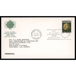 canada stamp 531 sir donald alexander smith 6 1970 FDC PC 013