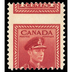 canada stamp 254 king george vi in army uniform 4 1943 M NH 045