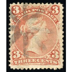 canada stamp 33 queen victoria 3 1868 U VF 025