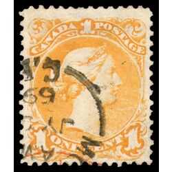 canada stamp 23i queen victoria 1 1869 U F 009