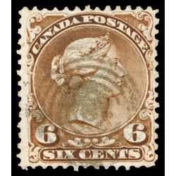 canada stamp 27 queen victoria 6 1868 U VF 038