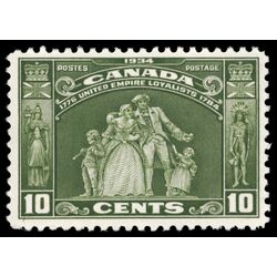 canada stamp 209 loyalists statue 10 1934 M XFNH 041