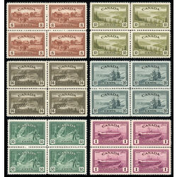 canada stamps king george vi peace 268 73 blocks of 4
