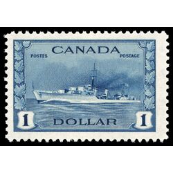 canada stamp 262 tribal class destroyer royal canadian navy 1 1942 M VFNH 037