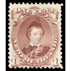 newfoundland stamp 32a edward prince of wales 1 1871 M VF 013
