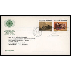 canada stamp 563a short n plains indians 1972 FDC PC 004