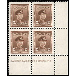 canada stamp 250 king george vi in army uniform 2 1942 PB LR %232 008