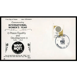 canada stamp 668 female symbol 8 1975 FDC PC 006