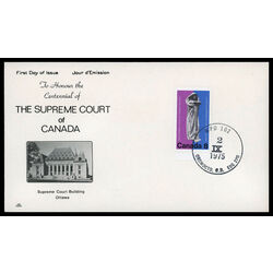 canada stamp 669 justice 8 1975 FDC PC 003