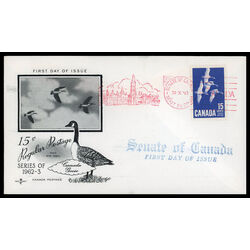 canada stamp 415 canada goose 15 1963 FDC PC 025