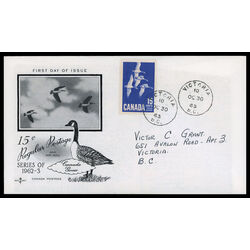 canada stamp 415 canada goose 15 1963 FDC PC 028